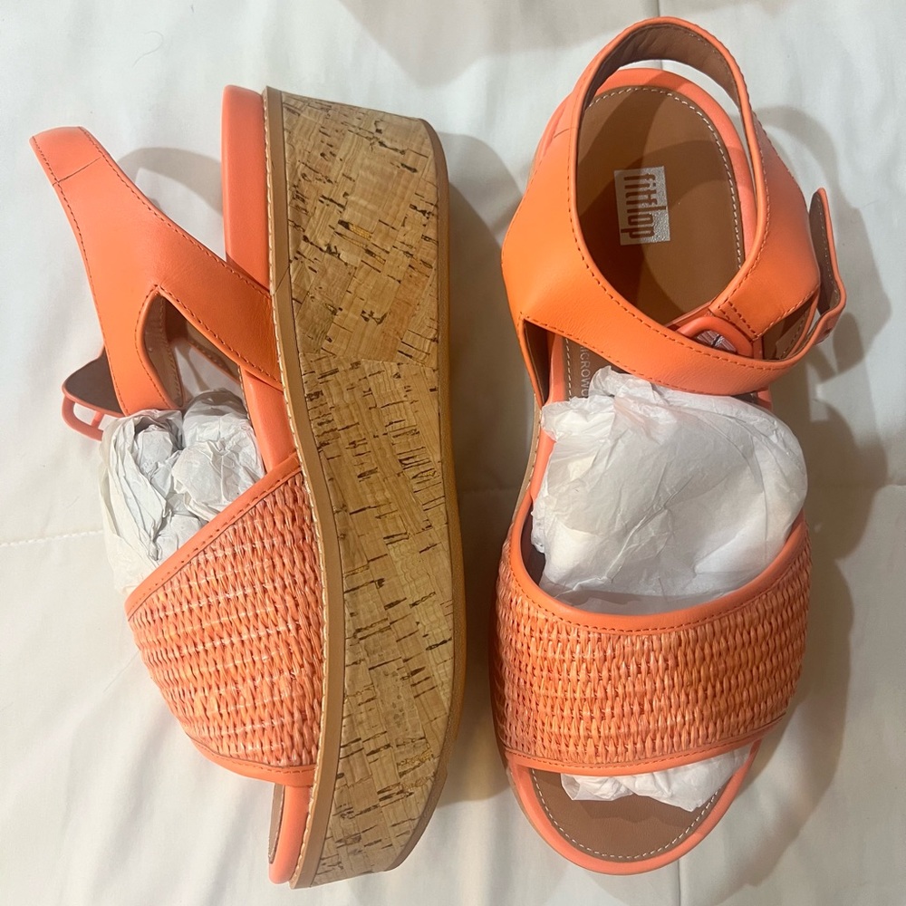 Eloise Woven, back-strap Wedge Sandals
